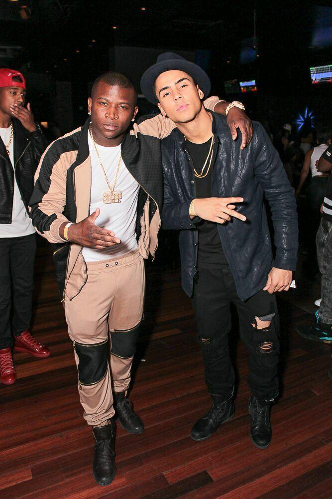 OT Genasis and Quincy posed for the camera.