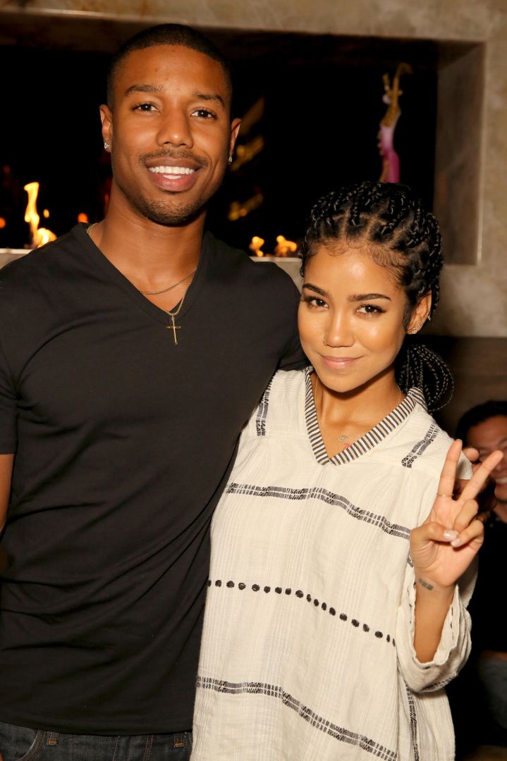 Michael B. Jordan and singer Jhene Aiko took a picture together at the EDL’s grand opening party for Toca Madera in L.A.