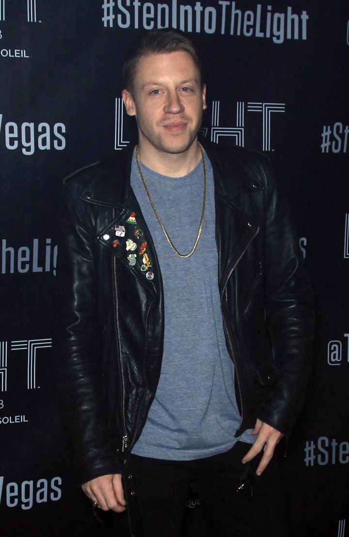 Macklemore hosting a Mayweather/Pacquiao pre-fight party at Light Nightclub in Las Vegas.