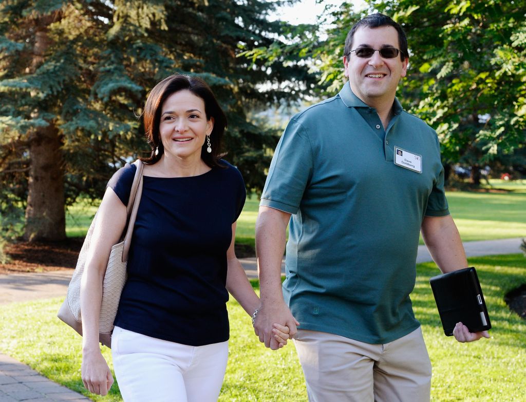 Sheryl Sandberg & husband Dave Goldberg arrive for an annual conference