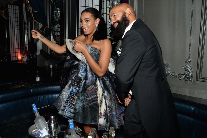 The couple that slays together stays together. Solange turns up with her hubby Alan Ferguson at a Met Gala after party.