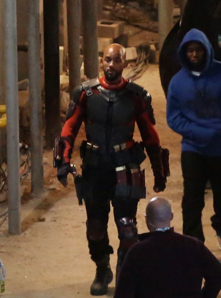 Here's WIll Smith packing a lot of heat for his new role as Deadshot in "Suicide Squad."