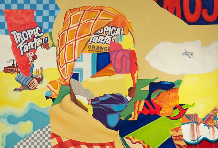 Multimedia artist David Shrobe was born and raised in New York City. His work combines painting, sculpture, drawing, and transfer techniques.