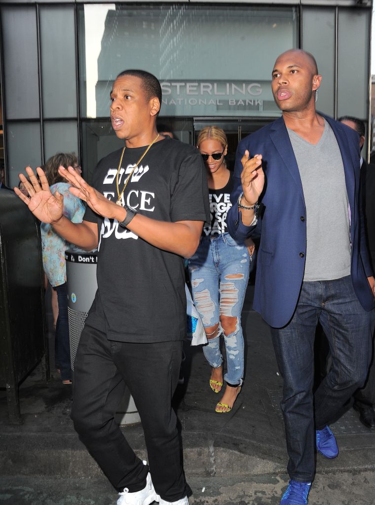Jay Z wasn't having it after one paparazzo put his hands on he and Beyonce's bodyguard.