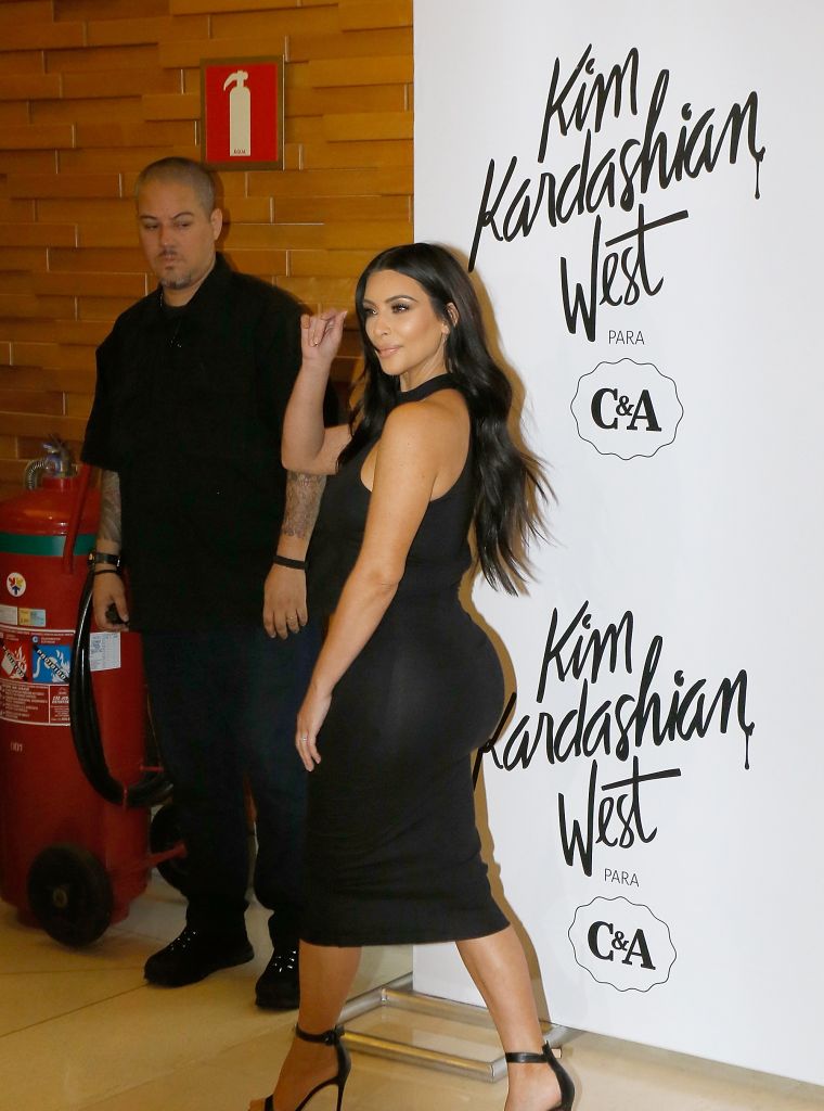 Kim Kardashian West was spotted waving goodbye to her fans as she left a C&A Press Conference.