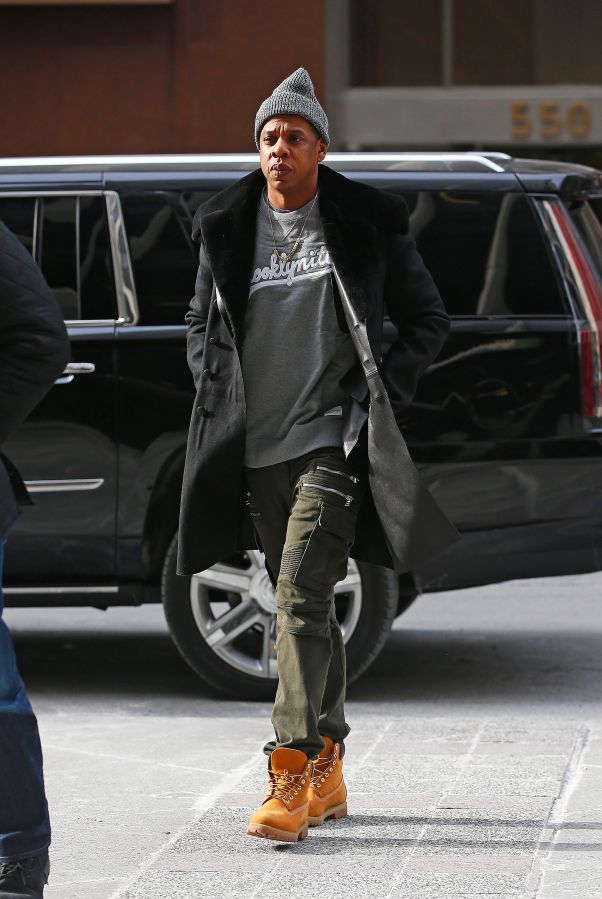 ay-Z arrives at the Roc Nation office in New York City, NY