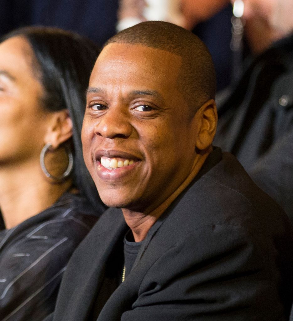 Celebrity guests attend Roc Nation Sports Presents: Throne Boxing at the Theater at Madison Square Garden, NY - Jay Z