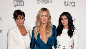 Kylie Jenner, Khloe Kardashian, Kris Jenner at the NBC Universal Upfronts