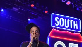 Jay-Z performs during TIDAL X Jay-Z B-Sides in NYC May 16