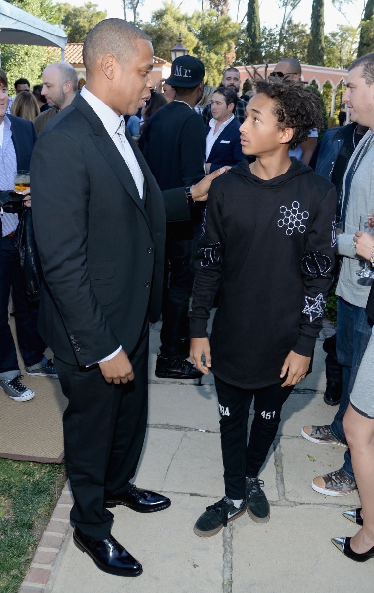 Jaden Smith being totally mesmerized by the size of Jay Z’s lips.