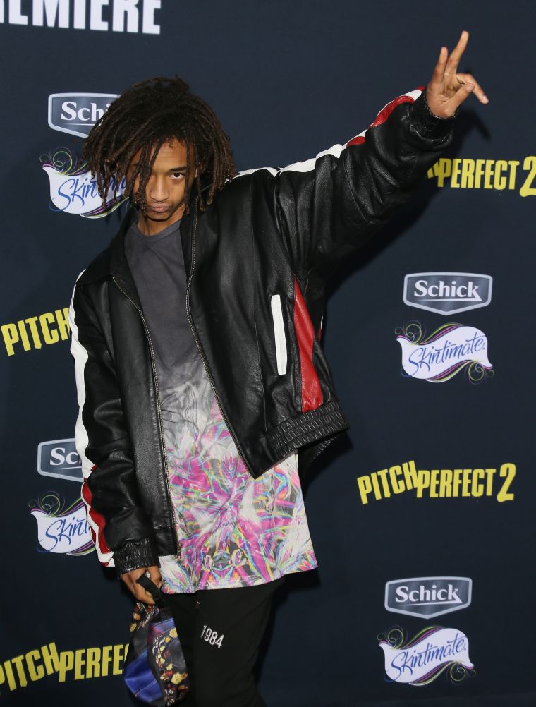 Jaden Smith doing duck lips.