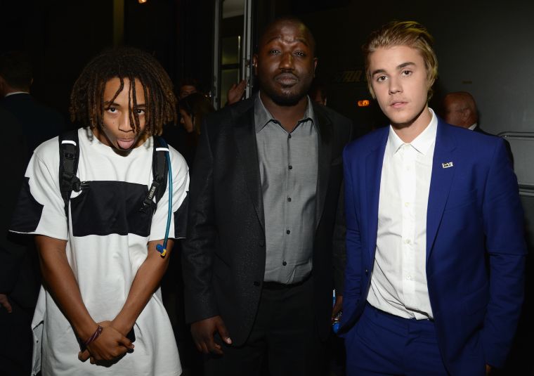 Jaden Smith sticking out his tongue saying, “Nanna Nanna Nanna, I’m with Hannibal Buress and Justin Bieber.”