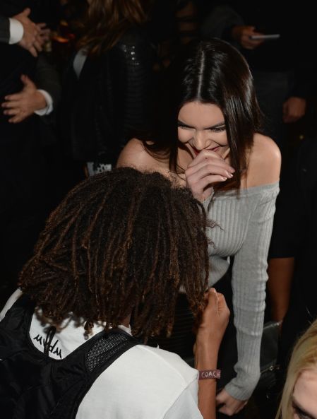 Jaden Smith making Kendall Jenner almost shoot milk out her nose from laughing so hard.