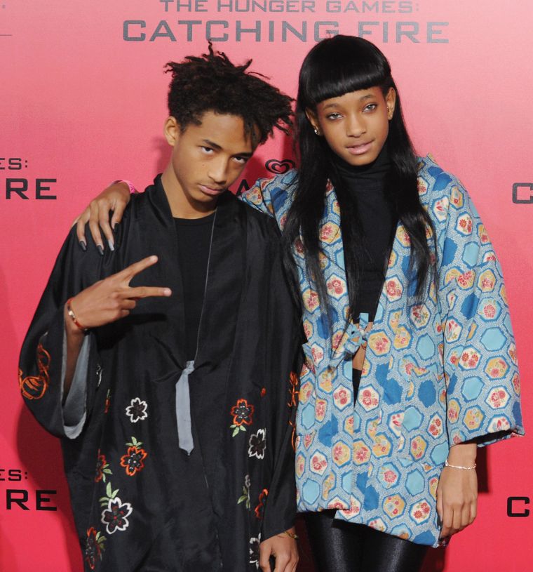 Jaden Smith chucking the deuces.