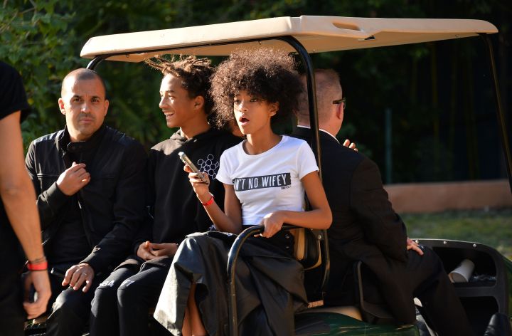 Jaden Smith geeking out about riding on a golf cart.