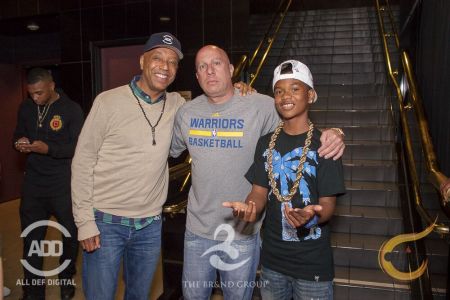 Russell Simmons came out to laugh and support Bill Bellamy as well.