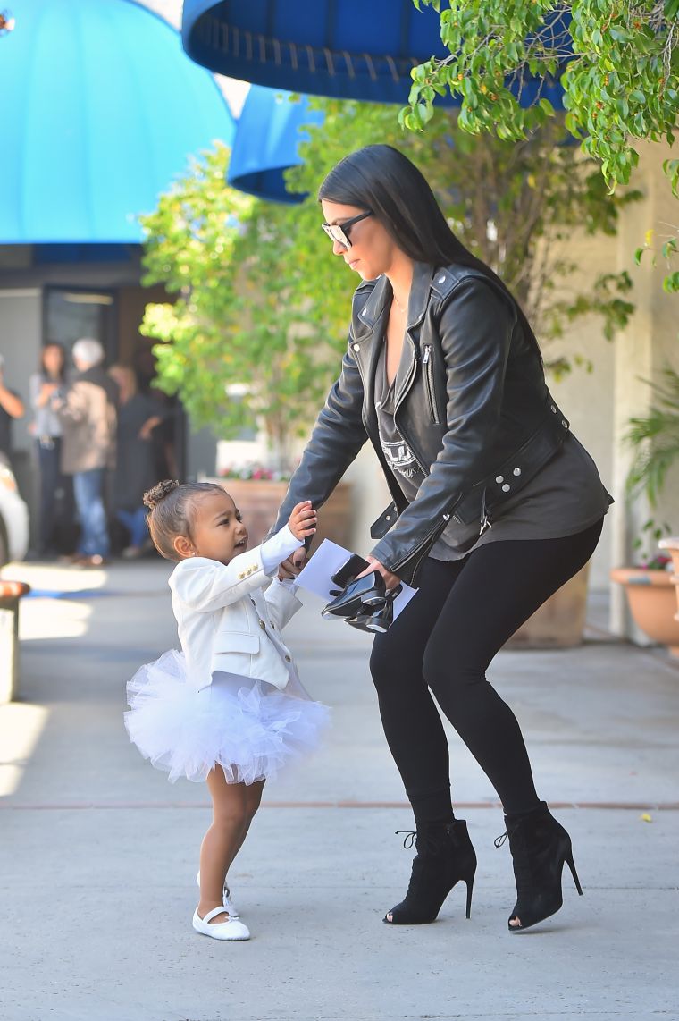 North wasn’t feeling the idea of walking after she did her thing at dance class.