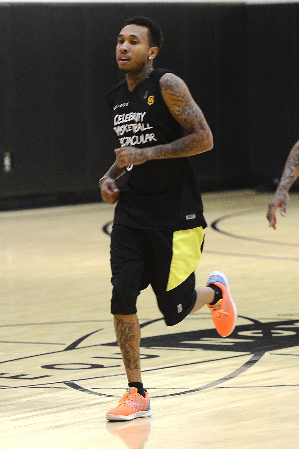 Tyga Plays in The Celebrity Basketball Spectacular Game
