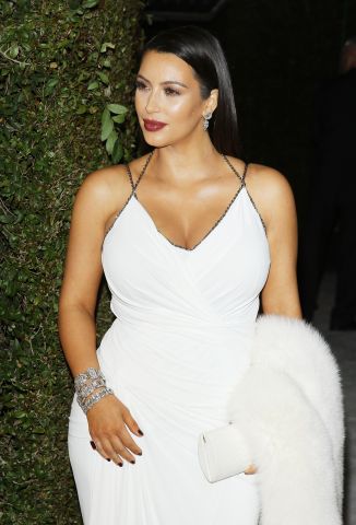 Kim Kardashian pregnant - 21st Annual Elton John AIDS Foundation Academy Awards