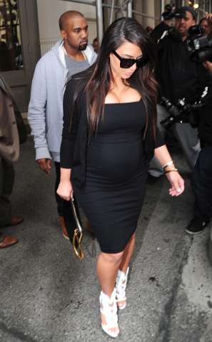 Kim Kardashian pregnant in New York City
