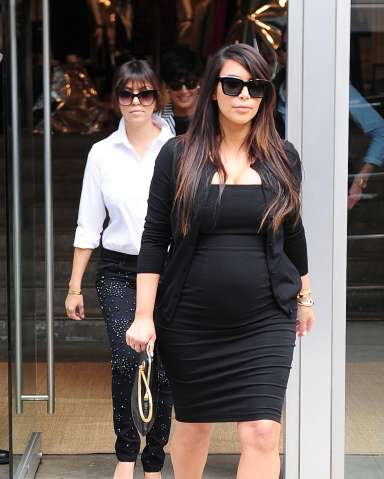 Kim Kardashian pregnant in New York City