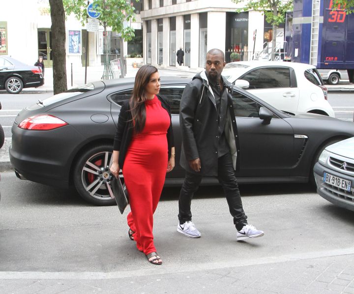 Kanye caters to his wifey in the city.