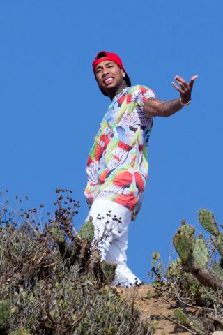 Tyga films on top of Zuma point for 'Do It Again' music video.