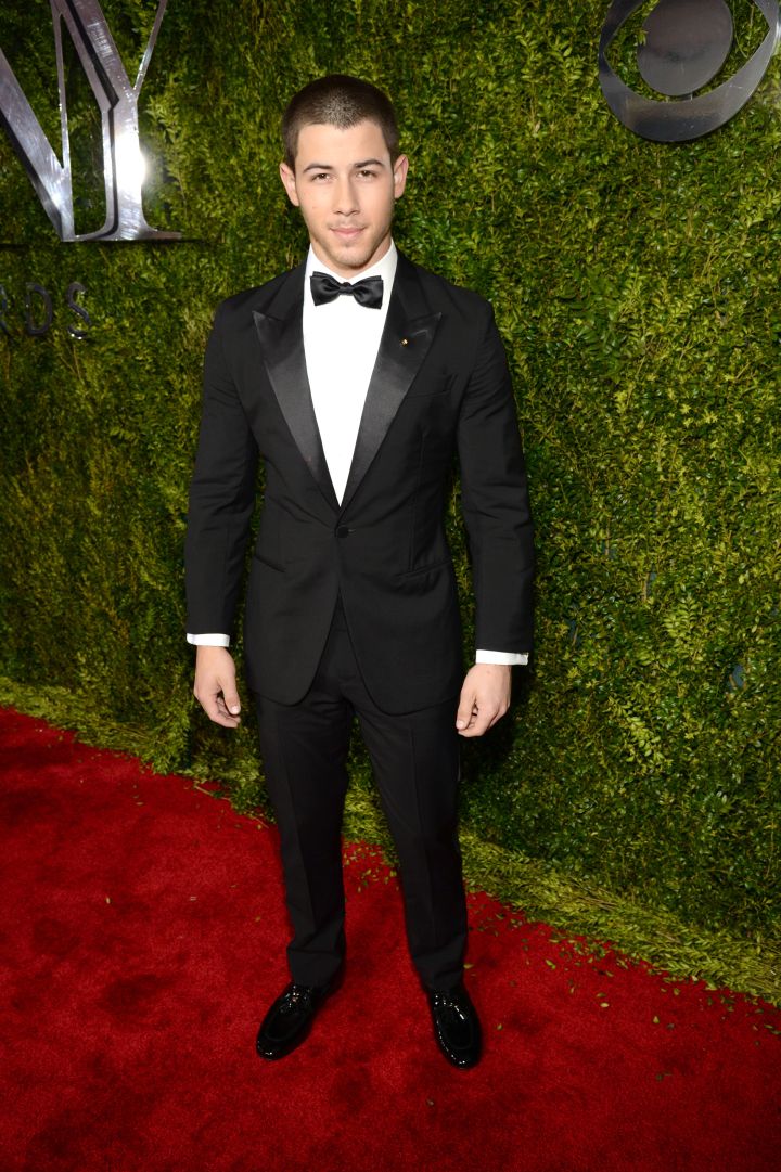 Nick Jonas suited up for the occasion.