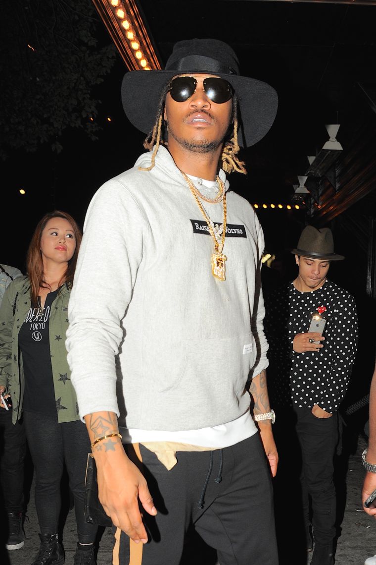 Future added a touch of high fashion with his hoodie