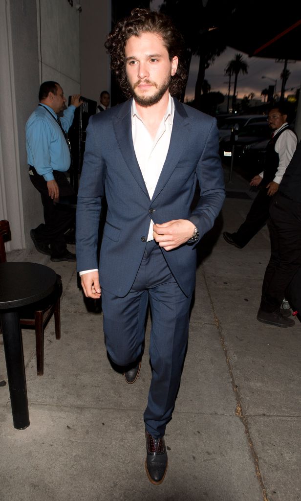 Kit Harington seen arriving at 'Craigs' Restaurant in West Hollywood, CA