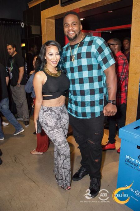 Big Baby and Jasmine Jaye share a moment for the camera.