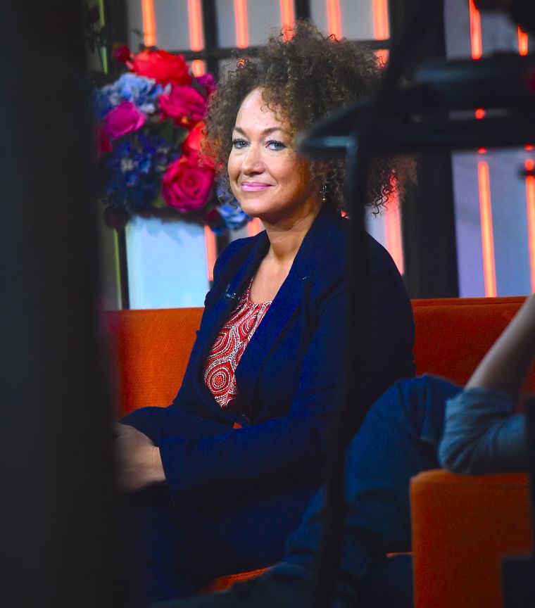 Rachel Dolezal smiles during hard times.