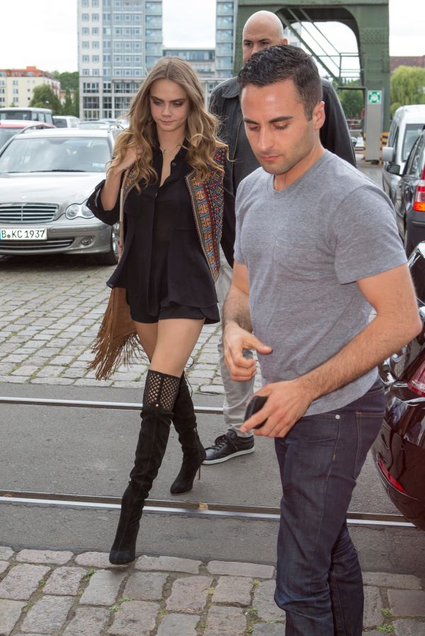 Cara Delevingne arrives at Fernsehwerft Berlin