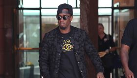 P. Diddy leaves medical building in beverly hills