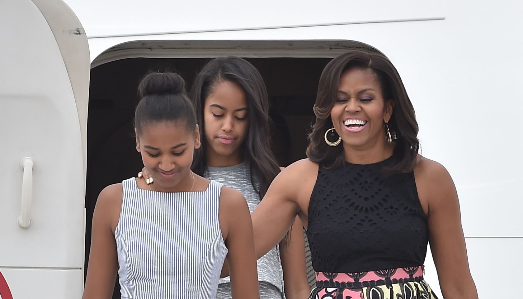 michelle obama, sasha obama, malia obama
