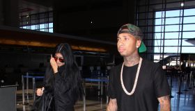 Kylie Jenner and Tyga at LAX