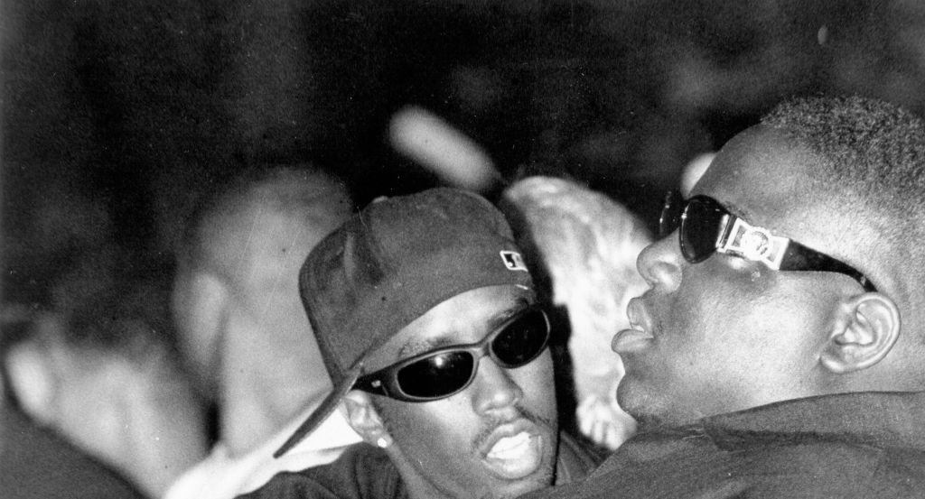 P Diddy and Biggie Smalls at the 1995 Source Awards