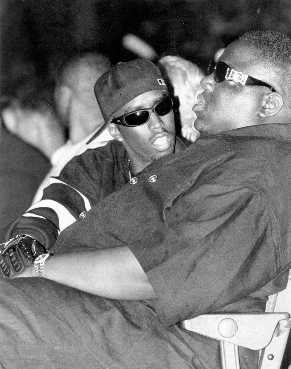 P Diddy and Biggie Smalls at the 1995 Source Awards