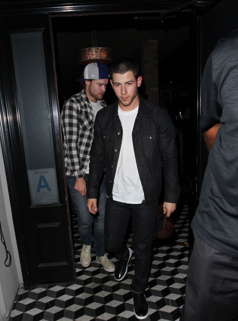 Nick Jonas was spotted at Craig's restaurant in Hollywood, after news of his breakup with Olivia Culpo hit the 'net.