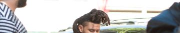 The Weeknd leaving his hotel in SoHo, New York City