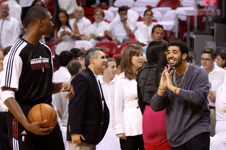 Drake stans out for Chris Bosh.