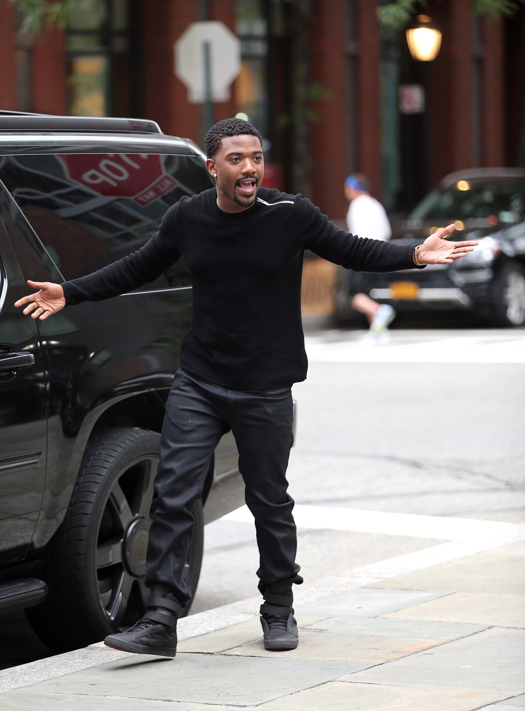 Ray J tapes new reality show "Driven To Love" in NYC