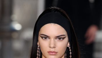 Kendall Jenner walks the runway during the Givenchy Menswear Spring/Summer 2016 show