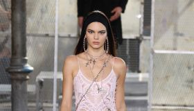 Kendall Jenner walks the runway during the Givenchy Menswear Spring/Summer 2016 show