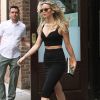 Jennifer Lawrence steps out looking beautiful in a black crop top and matching skirt in Tribeca, NYC