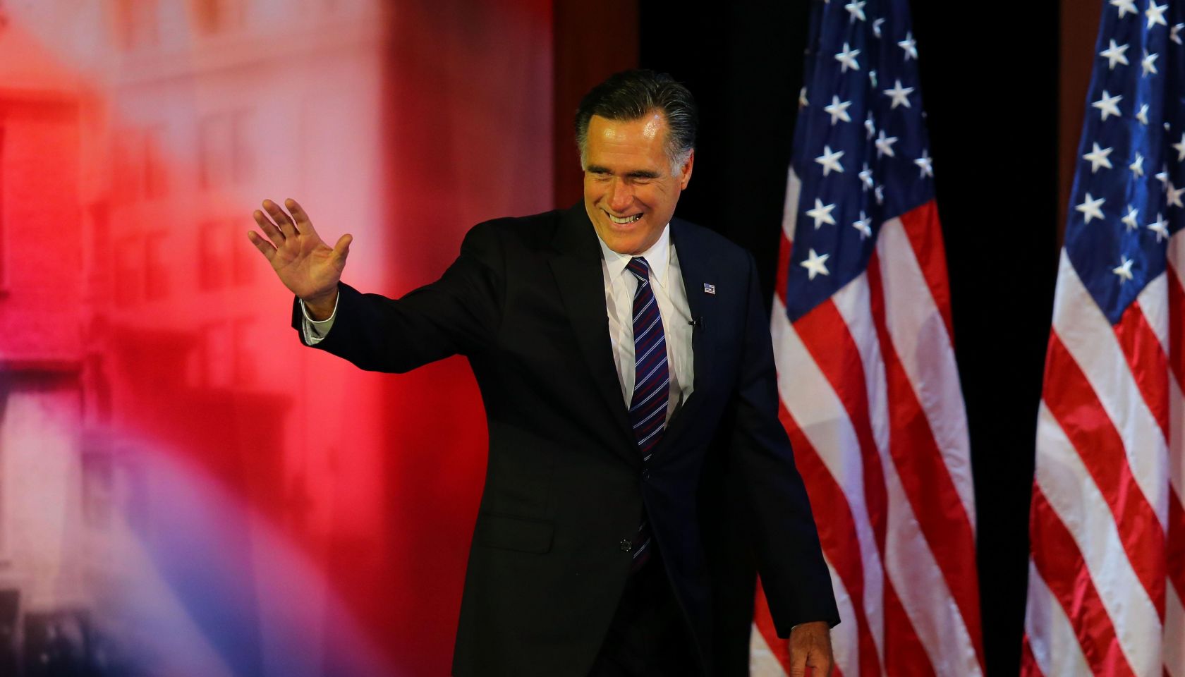 Republican Presidential Candidate Mitt Romney Holds Election Night Gathering In Boston