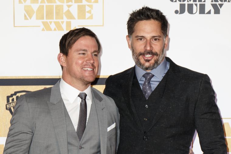 Channing Tatum and Joe Manganiello were all smiles at the “Magic Mike XXL” premiere in Sydney, Australia.
