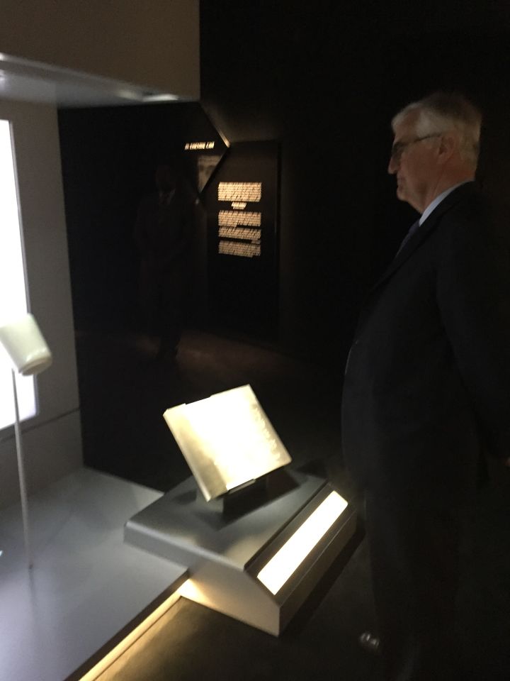 Maurice Hennessy Admiring The Hennessy 250 Installations