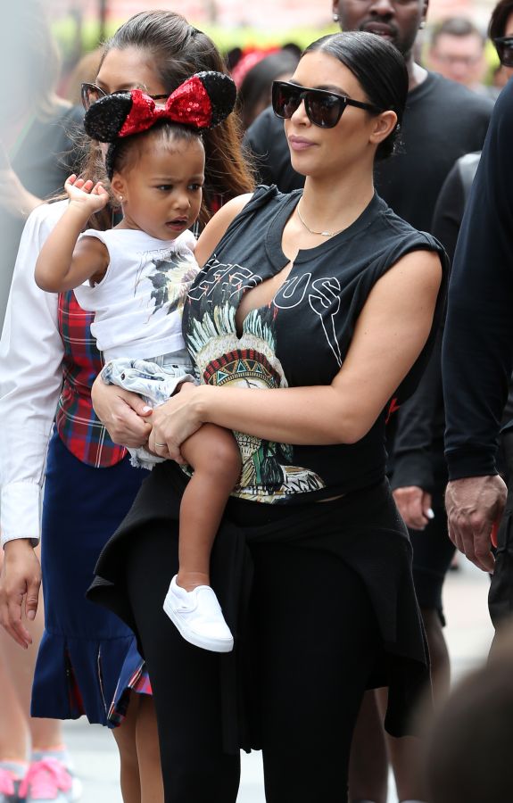 Penelope Disick's birthday at Disneyland - North West, Kim Kardashian