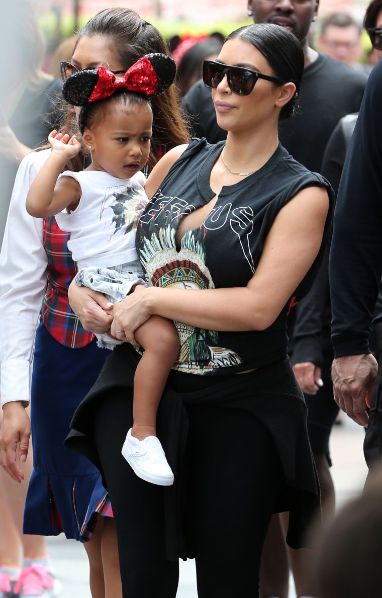 North West lets everyone know who’s boss.